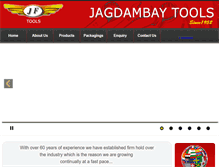 Tablet Screenshot of jagdambaytools.com